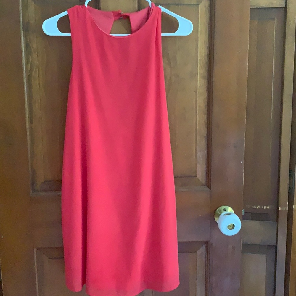 Lulu’s Pink Chiffon Shift Dress Sz:Small